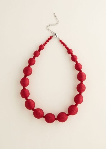 Phase Eight Wrapped Beaded Jewellery Red USA | 4765230-CB